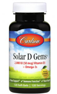 Solar D Gems 2000 IU 120ct