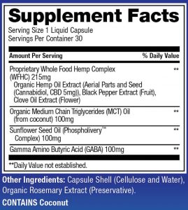 Sleep Support 5mg CBD Capsules 30ct - Image 2
