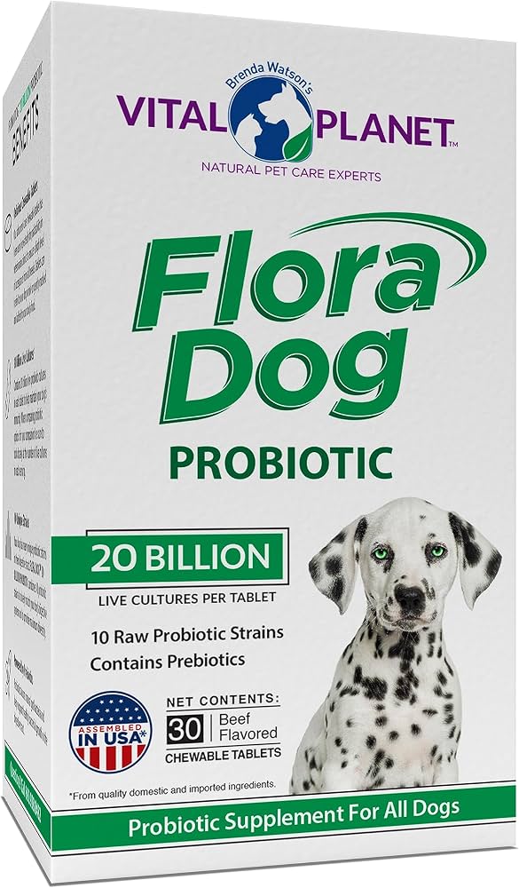 Vital Planet Flora Dog Probiotic Chew Tab 30 Count-1 Vital Planet Flora Dog Probiotic Chew Tab 30 Count - Image 1
