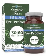 Vital Planet Organic Flora Gut Balance Probiotic 30 Capsules