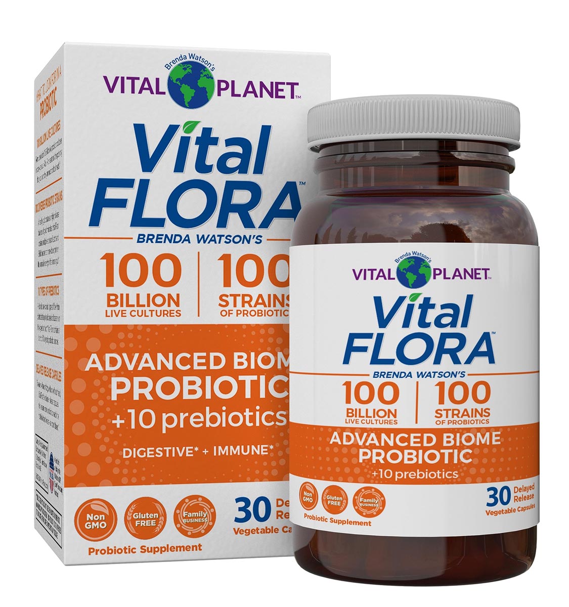 Vital-Planet-Vital-Flora-Advanced-Biome-Probiotic-30ct-1 Vital Planet Vital Flora Advanced Biome 30 Capsules - Image 1