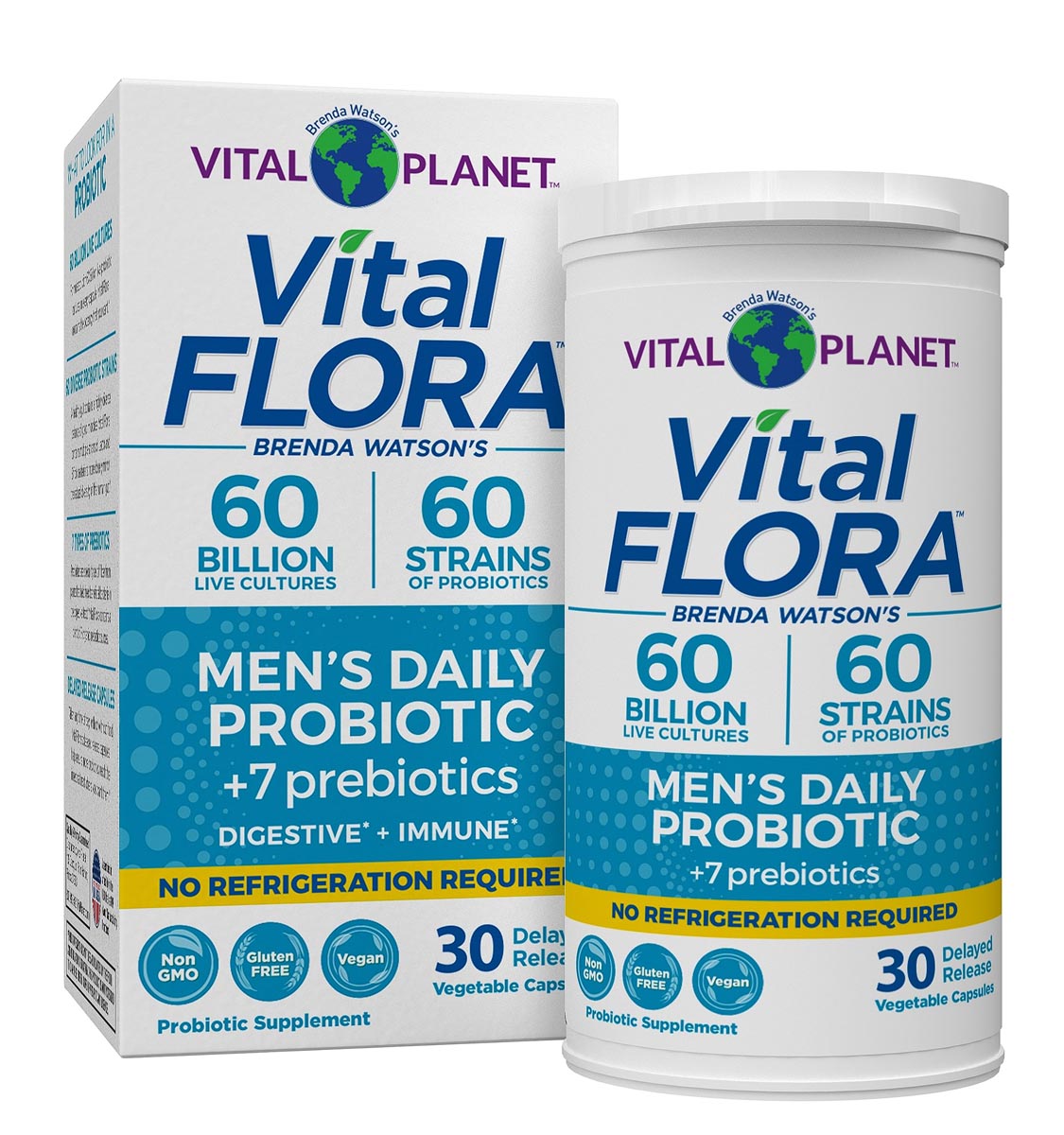 Vital-Planet-Vital-Flora-Mens-Probiotic-Shelf-Stable-1 Vital Planet Vital Flora Men's Daily 30 Capsules - Image 1