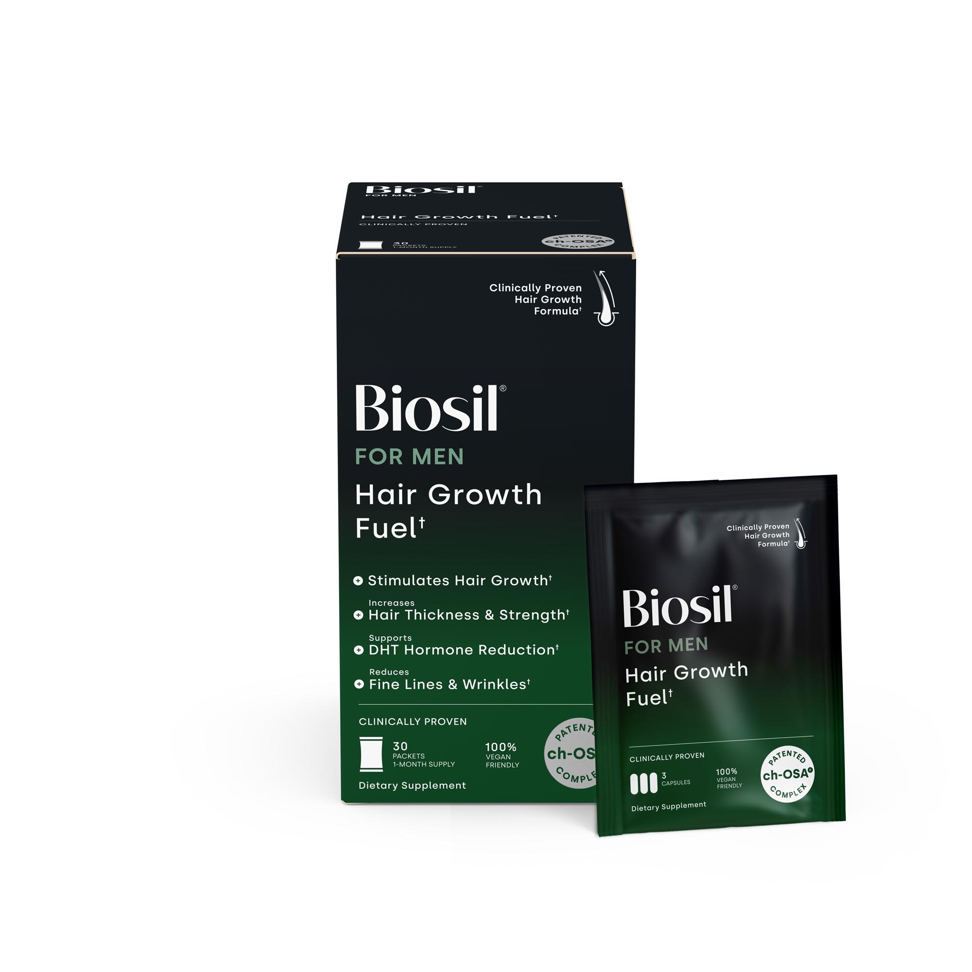 Biosil_ForMen_HairGrowthFuel_Front Mens Hair Growth Fuel - Image 1